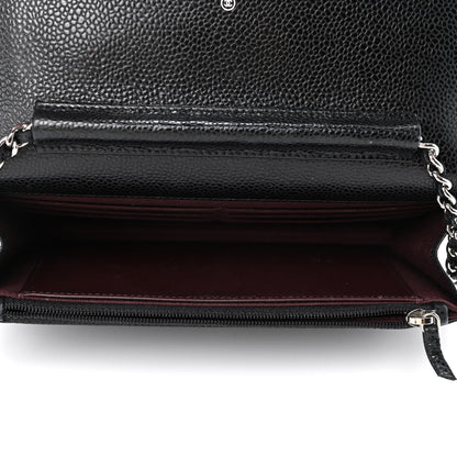 Chanel Caviar Quilted Wallet On Chain WOC Black 4 of 4