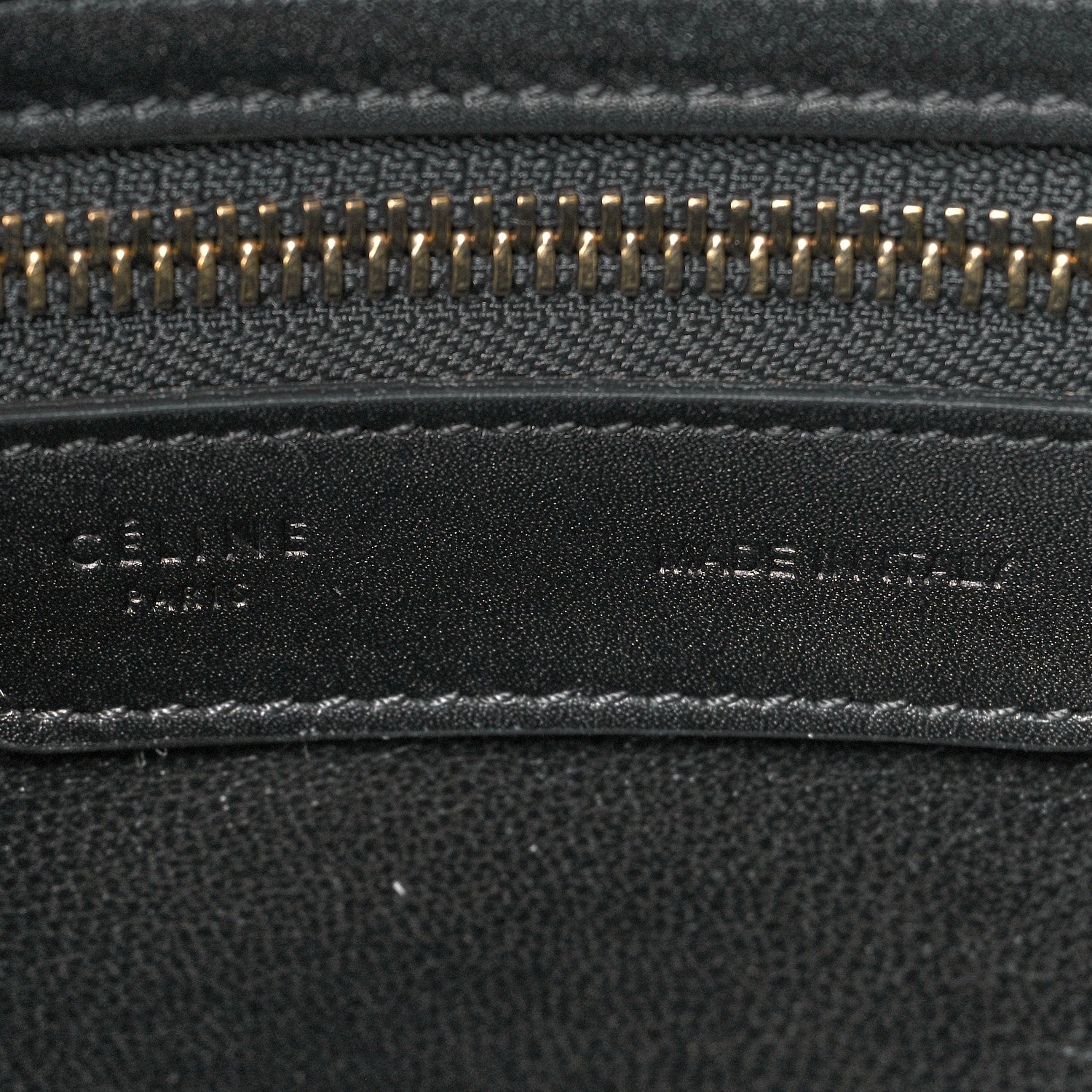 Celine Drummed Calfskin Nubuck Micro Tri-Color Luggage Ruby 5 of 9