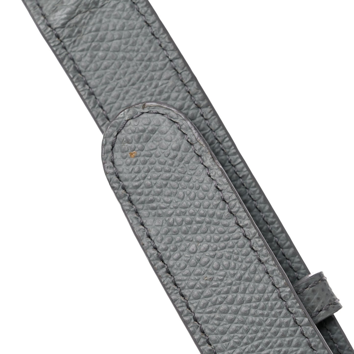 Ultra Matte Grained Calfskin 30 Montaigne Flap Bag Grey