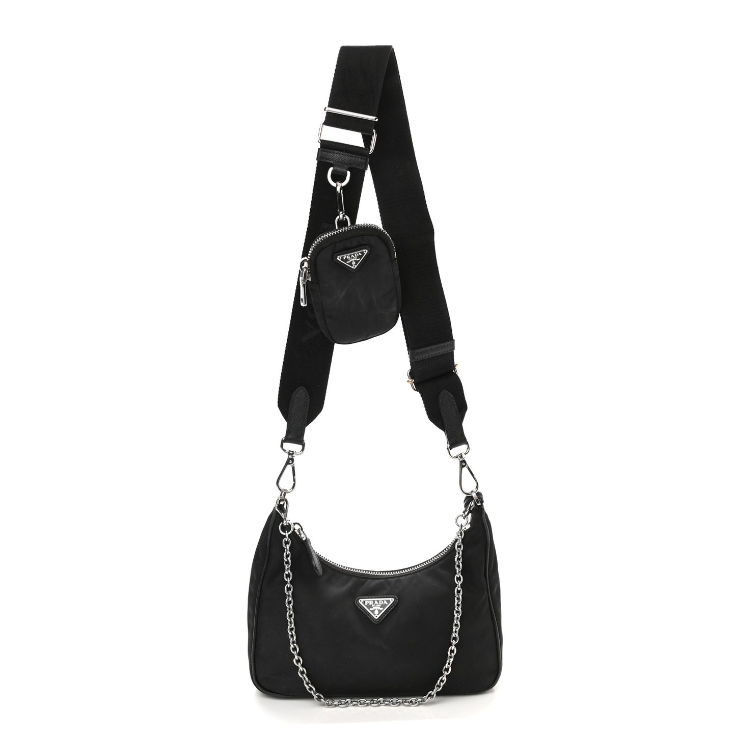 Nylon Re-Edition 2005 Shoulder Bag Black