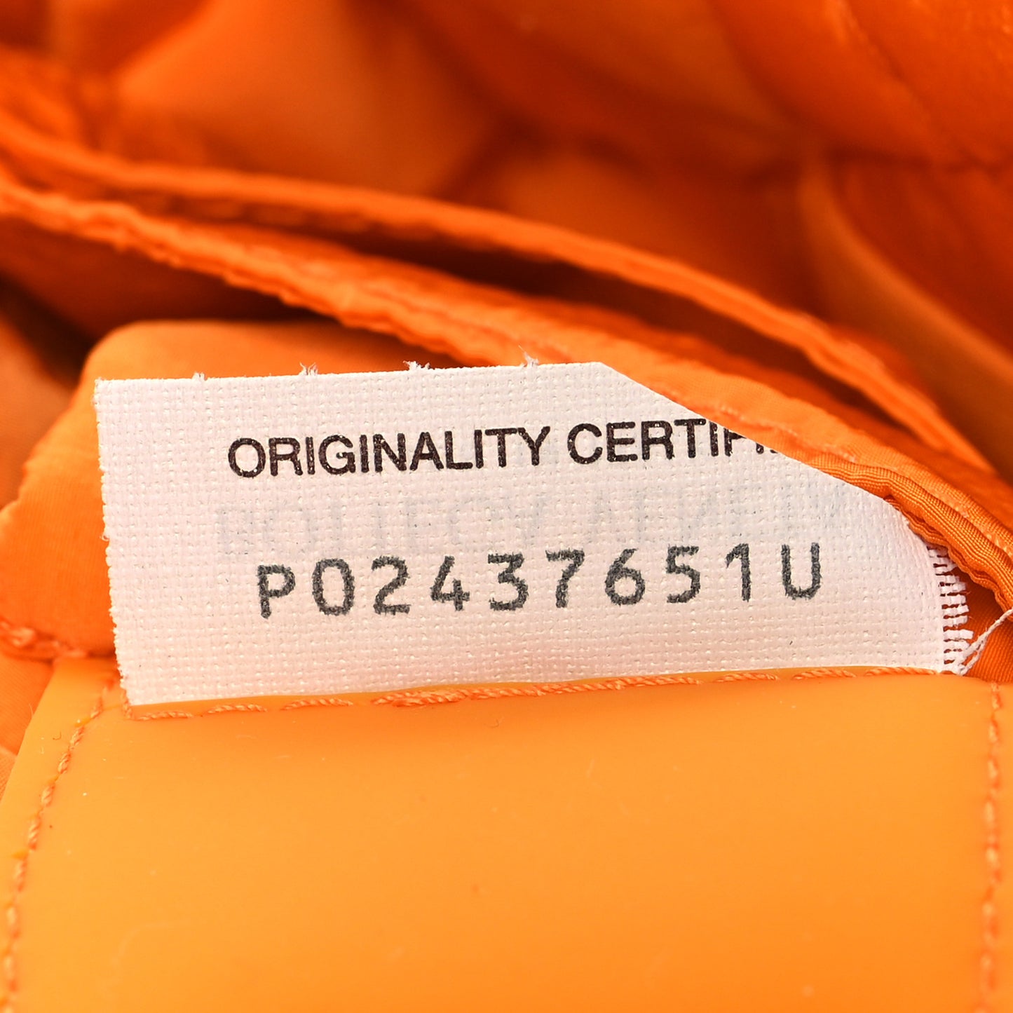 Nylon Intrecciato Padded Tech Candy Cassette Bag Orange