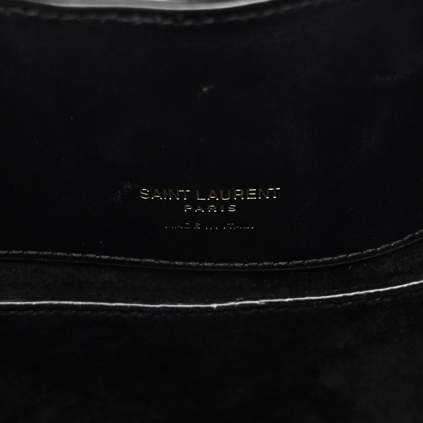 Shiny Calfskin Le 37 Bucket Bag Black