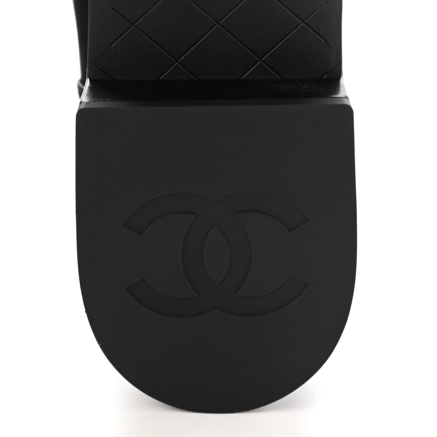 Lambskin Quilted Lace Up Combat Boots 41 Black