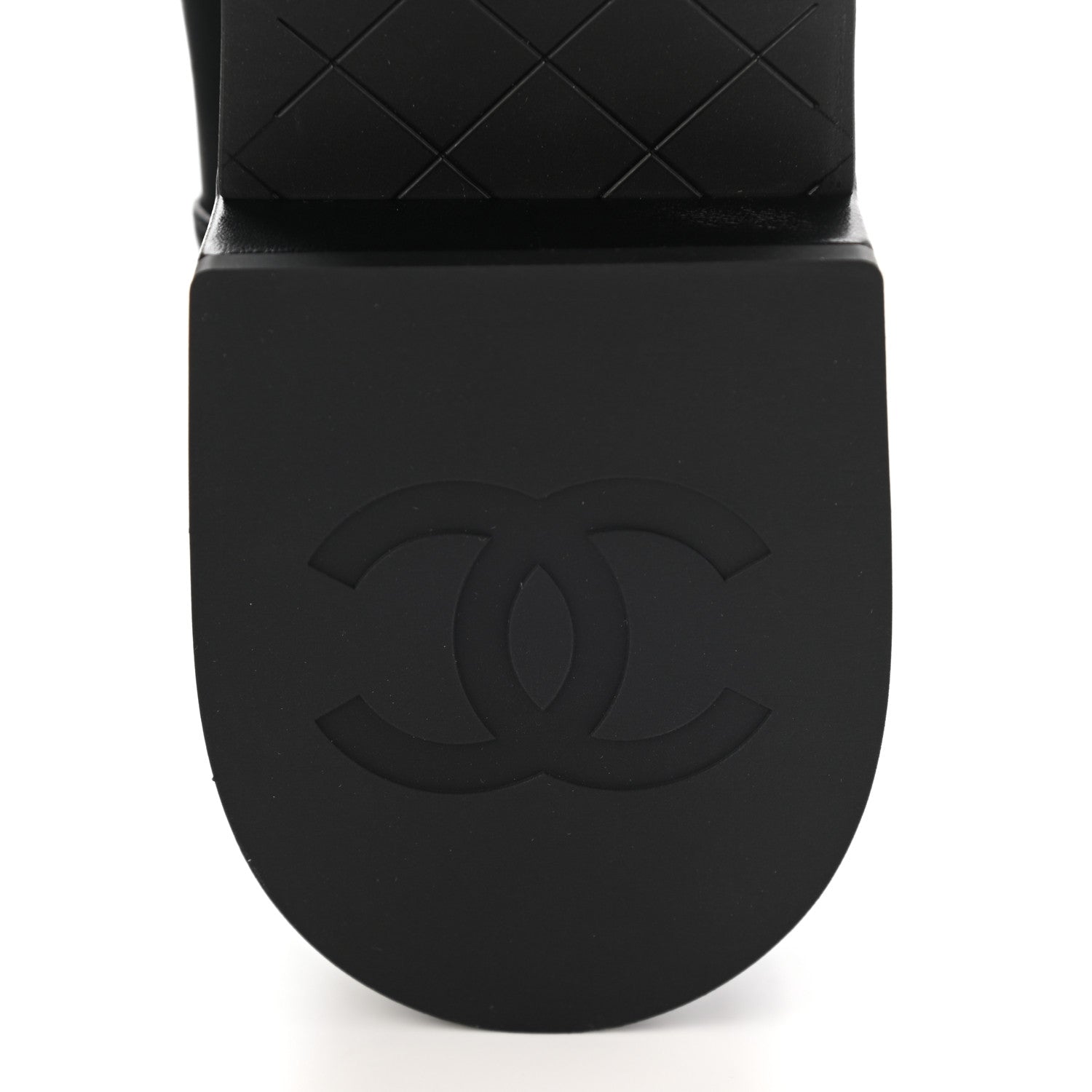 Chanel Lambskin Quilted Lace Up Combat Boots 41 Black 7 of 9