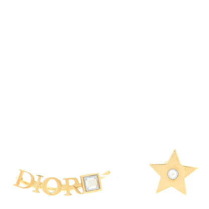 Christian Dior Metal Crystal Dio(r)evolution Earrings Gold 1 of 4