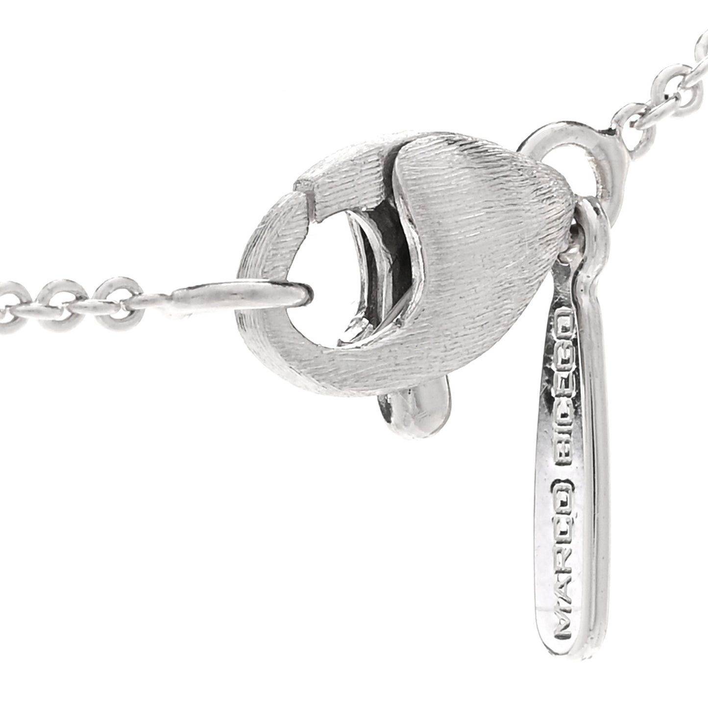 18K White Gold Diamond Siviglia Station Necklace