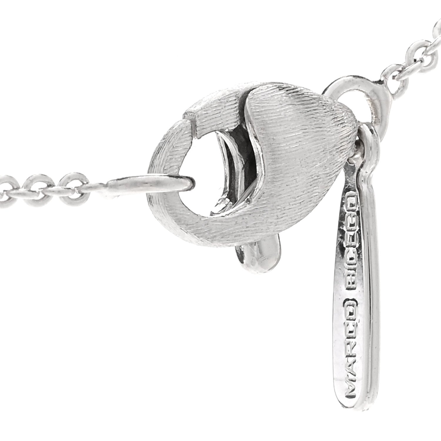 Marco Bicego 18K White Gold Diamond Siviglia Station Necklace 4 of 4