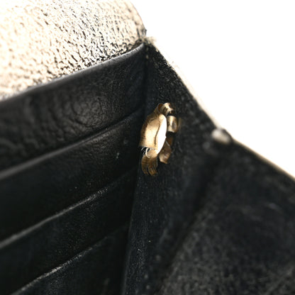 Saint Laurent Metallic Calfskin Classic Monogram Cassandre Wallet Gold 8 of 17
