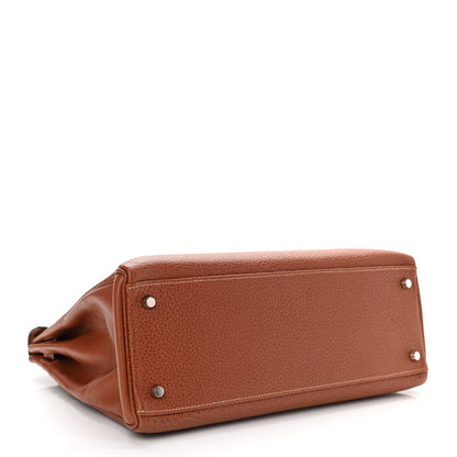 Hermes Buffle Skipper Kelly Retourne 35 Marron Glace 4 of 10