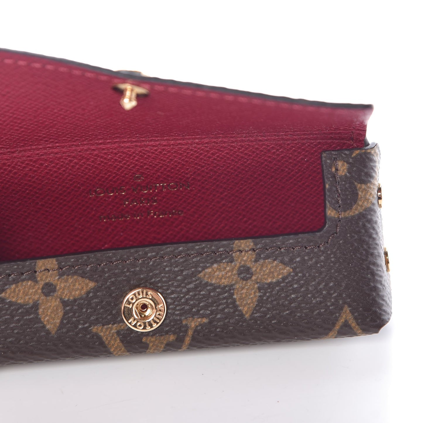 Monogram Lipstick Case Fuchsia