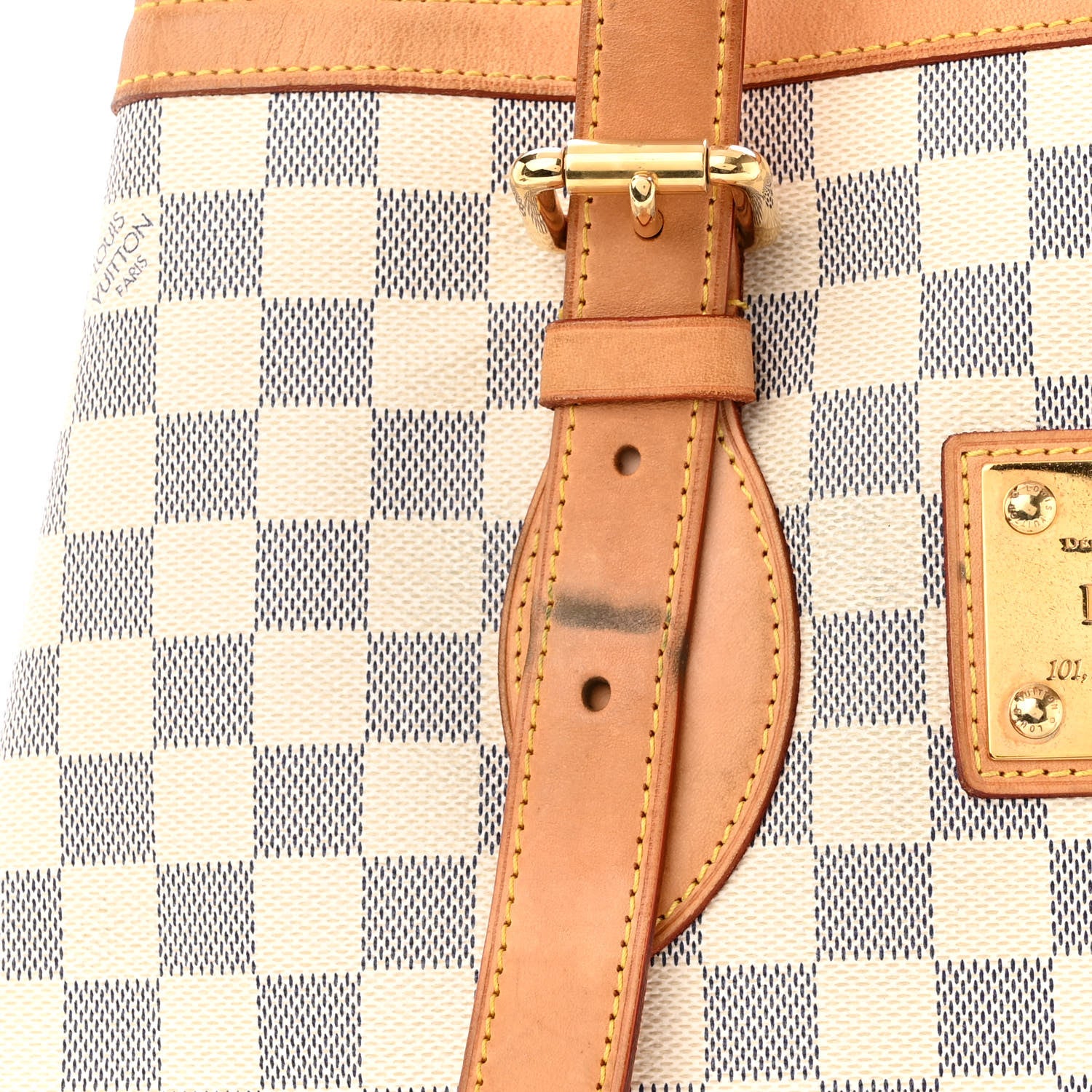 Louis Vuitton Damier Azur Hampstead MM 9 of 13