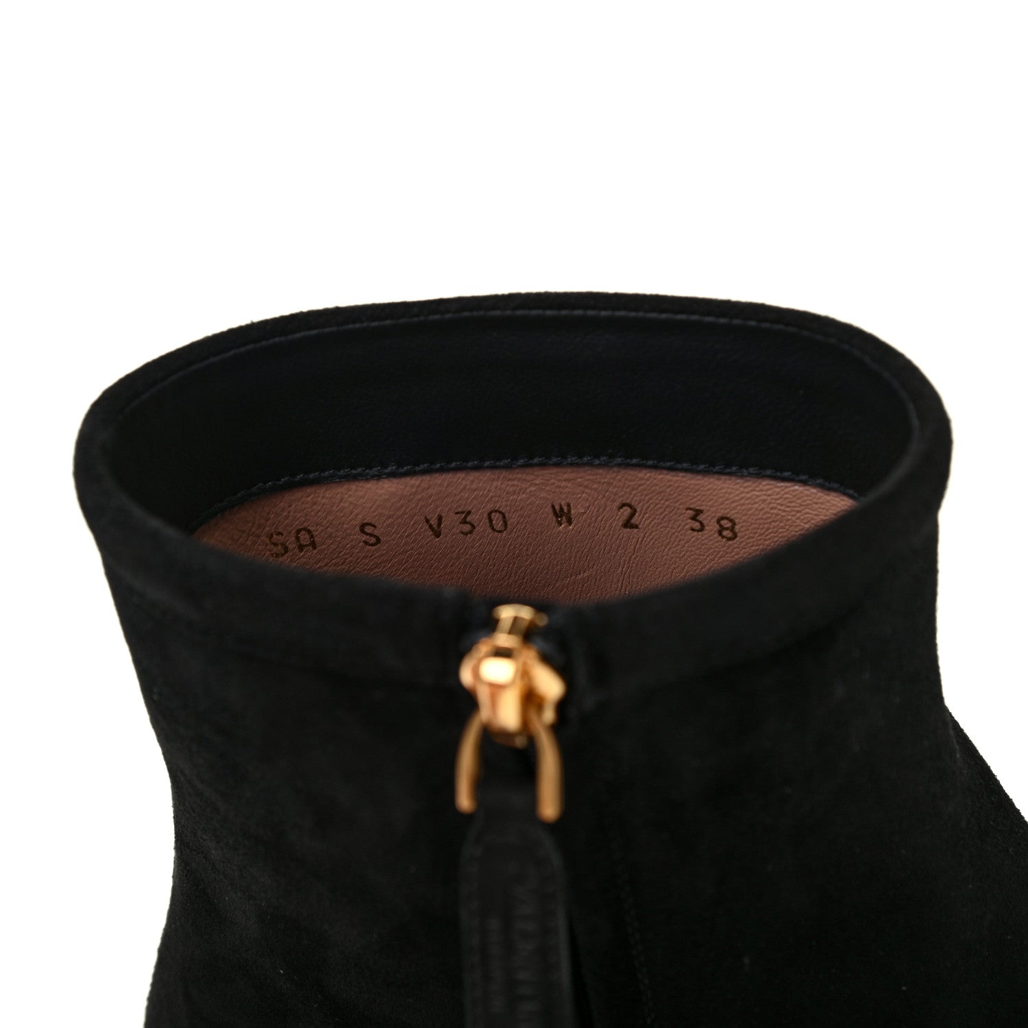 Valentino Garavani Suede VLogo Side Zip 45mm Ankle Boots 38 Black 8 of 8