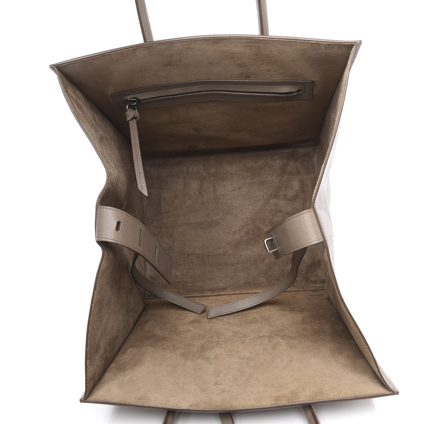 Baby Grained Calfskin Medium Phantom Luggage Taupe