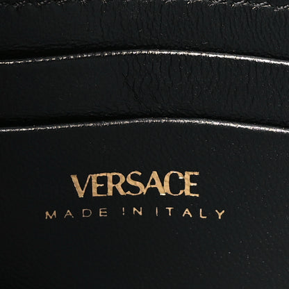 Versace Vitello Virtus Wallet on Chain Black 6 of 9