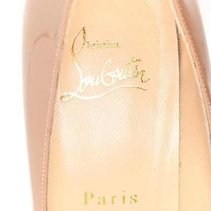 Christian Louboutin Patent Lady Gena 85 Pumps 38.5 Nude 8 of 9