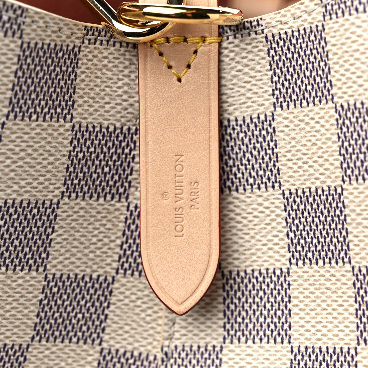 Louis Vuitton Damier Azur Braided Neonoe MM Peach Cream 1337648