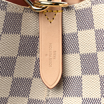 Louis Vuitton Damier Azur Braided Neonoe MM Peach Cream 6 of 9