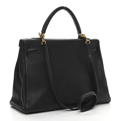 Hermes Taurillon Clemence Kelly Retourne 35 Black 2 of 13