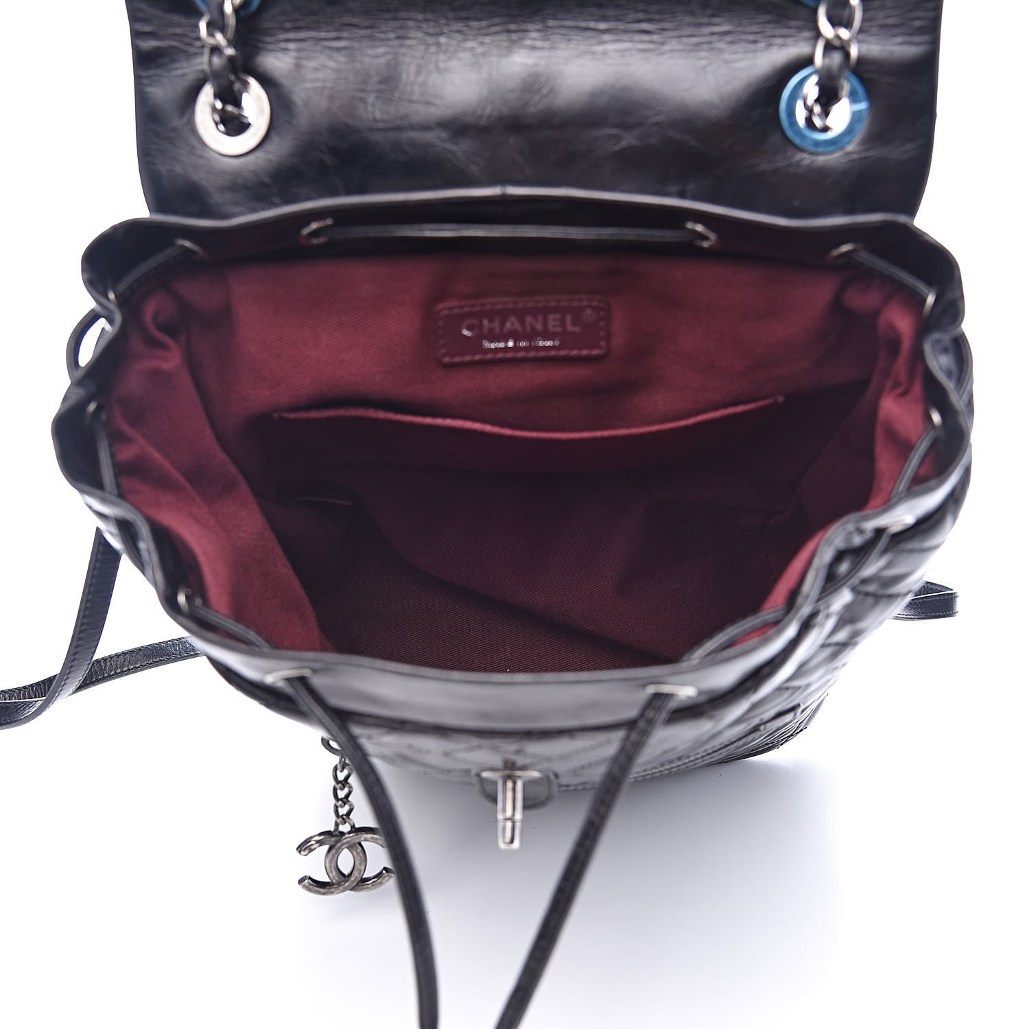 Chanel Calfskin Quilted Large Salzburg Mountain Backpack Black 5 of 10