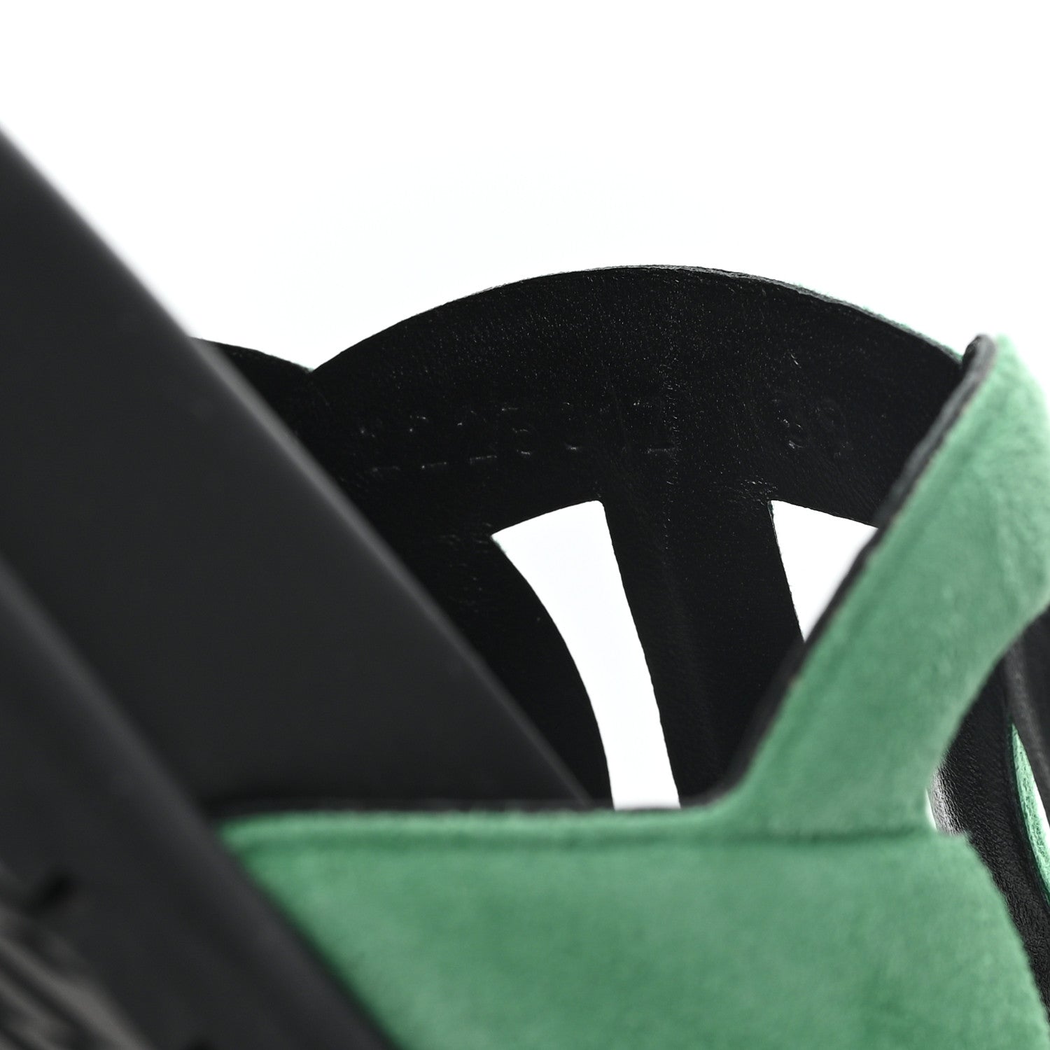 Hermes Suede Goatskin Extra Sandals  39 Vert 9 of 9