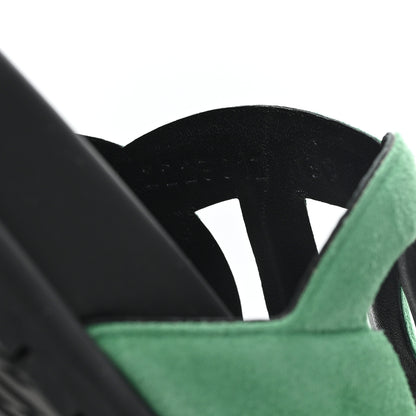 Hermes Suede Goatskin Extra Sandals  39 Vert 9 of 9