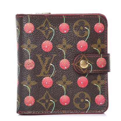 Louis Vuitton Monogram Cerises Compact Zippe Wallet 1 of 14
