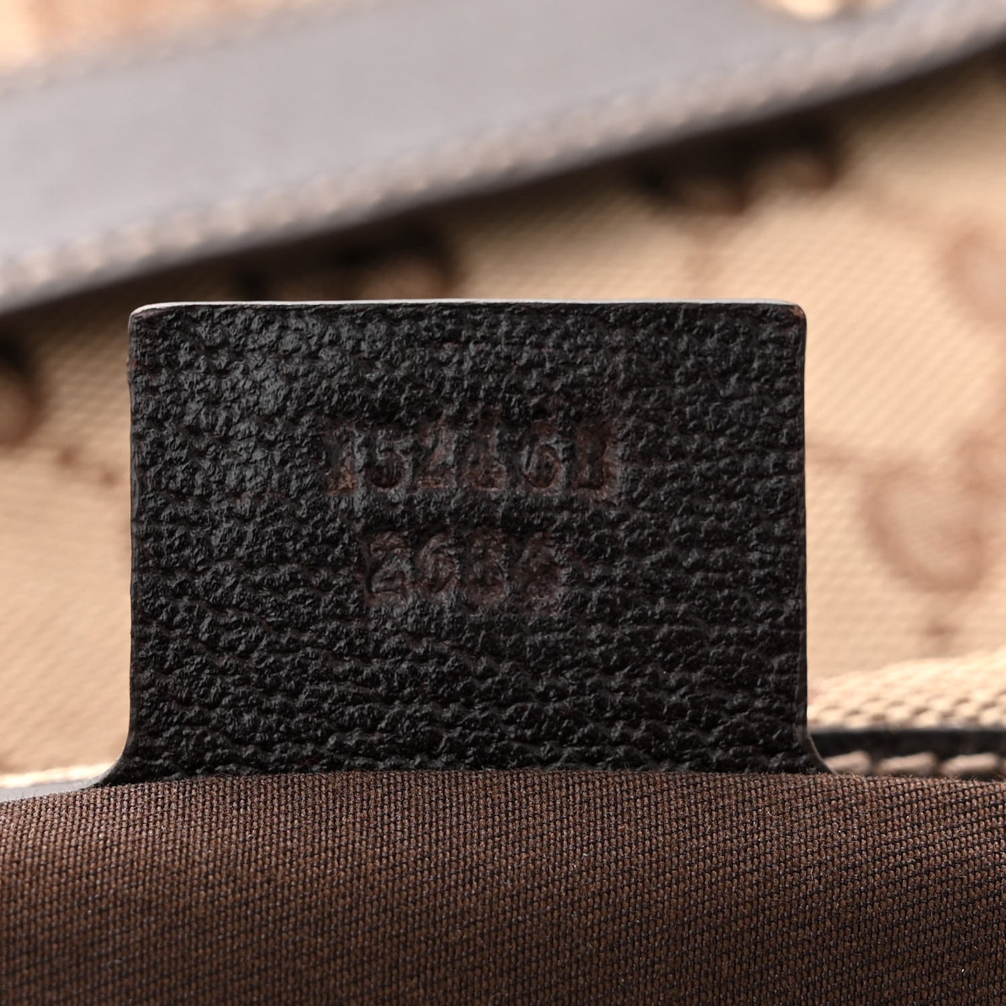 Monogram Bamboo Horsebit Hobo Dark Brown