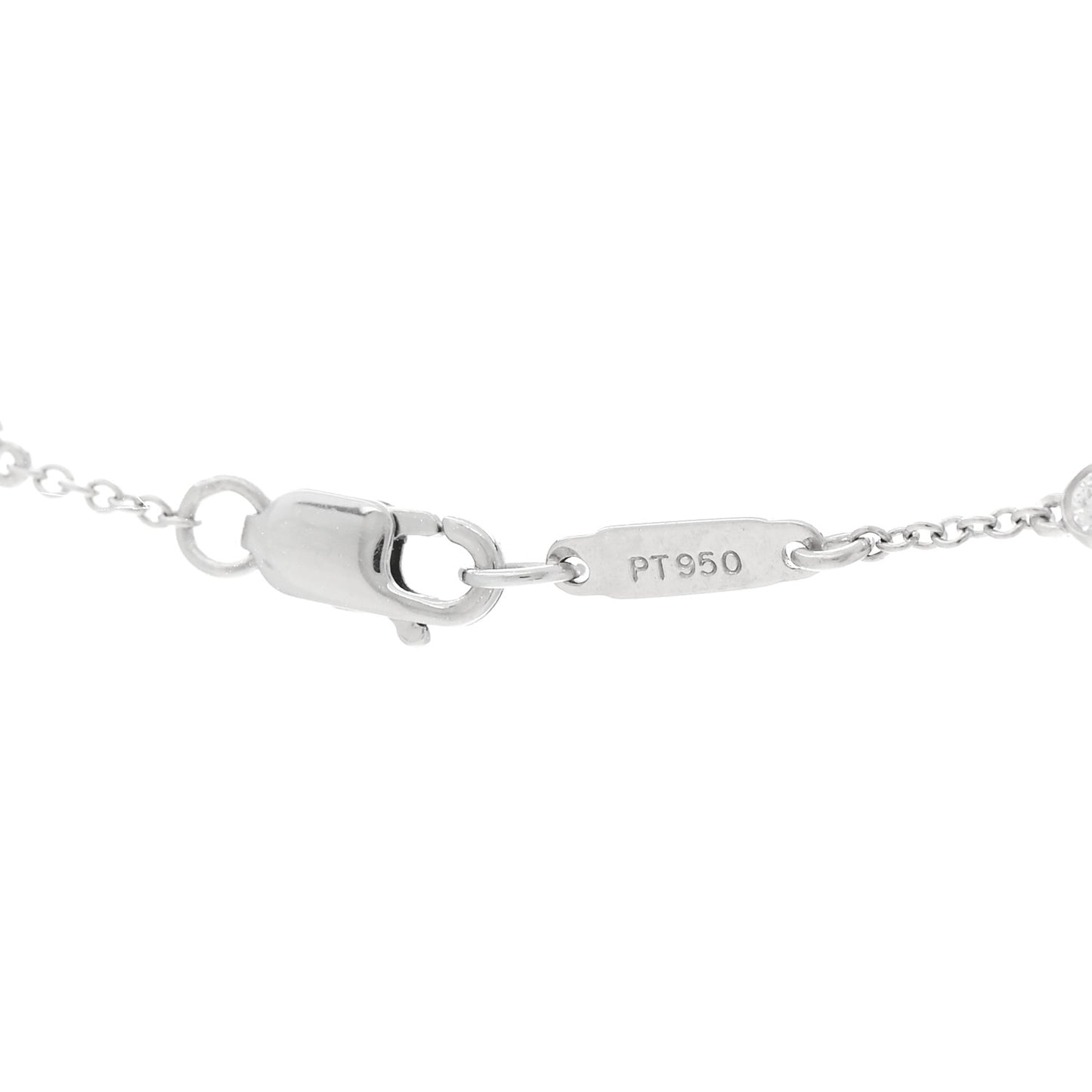 Platinum Diamond Star Drop Necklace