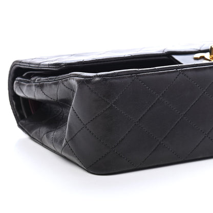 Chanel Lambskin Quilted Medium Double Flap Black 8 of 9