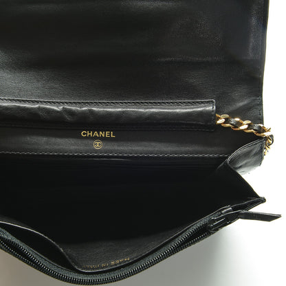 Chanel Patent Timeless CC Wallet On Chain WOC Black 5 of 7
