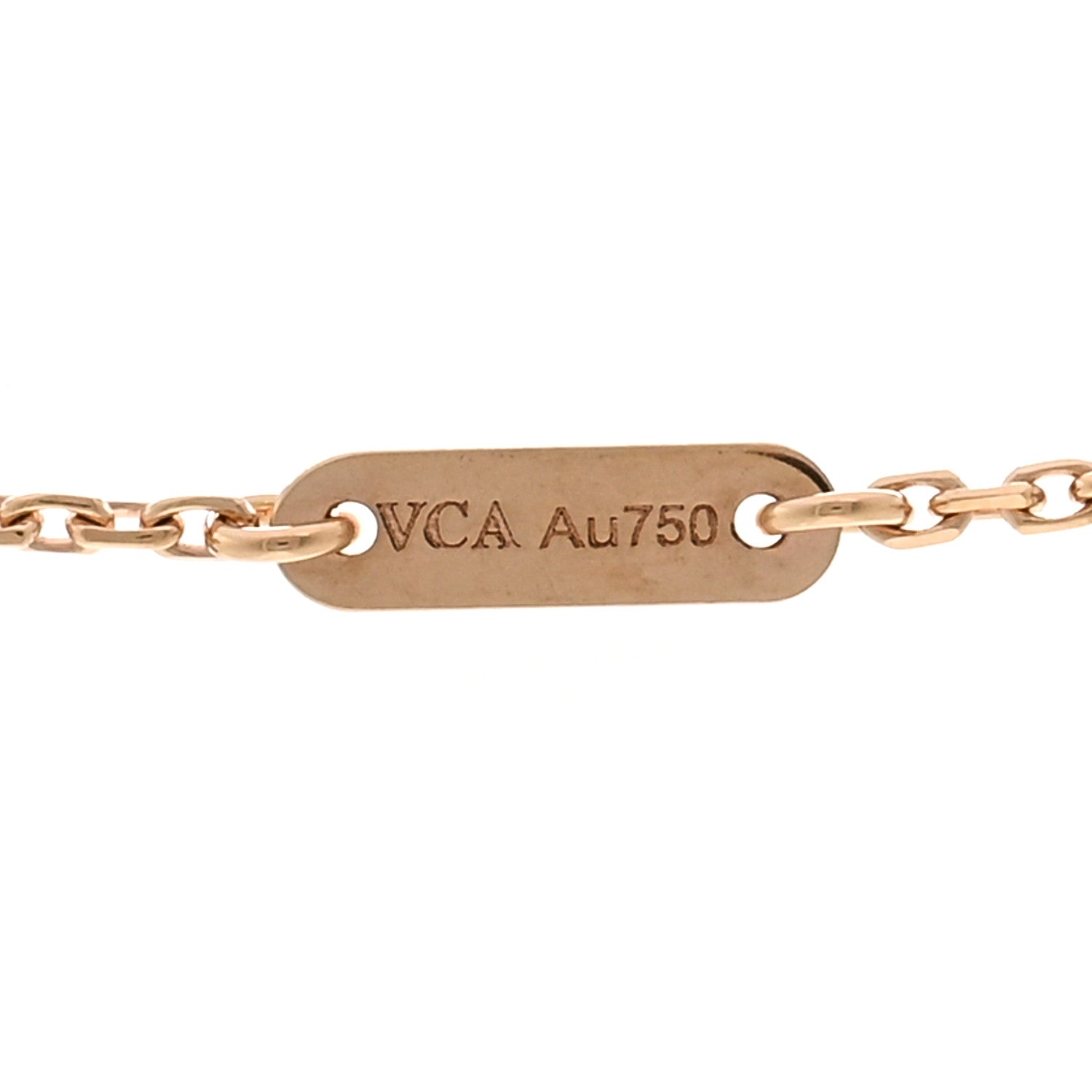 Van Cleef & Arpels 18K Rose Gold Carnelian Sweet Alhambra Heart Pendant Necklace 4 of 6