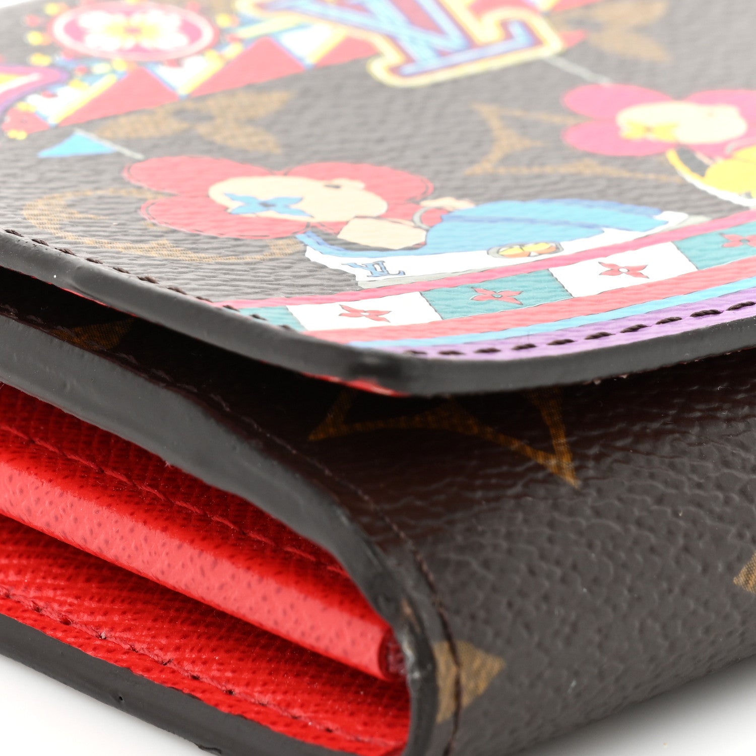 Louis Vuitton Monogram 2020 Christmas Animation Sarah Wallet Coquelicot 11 of 12