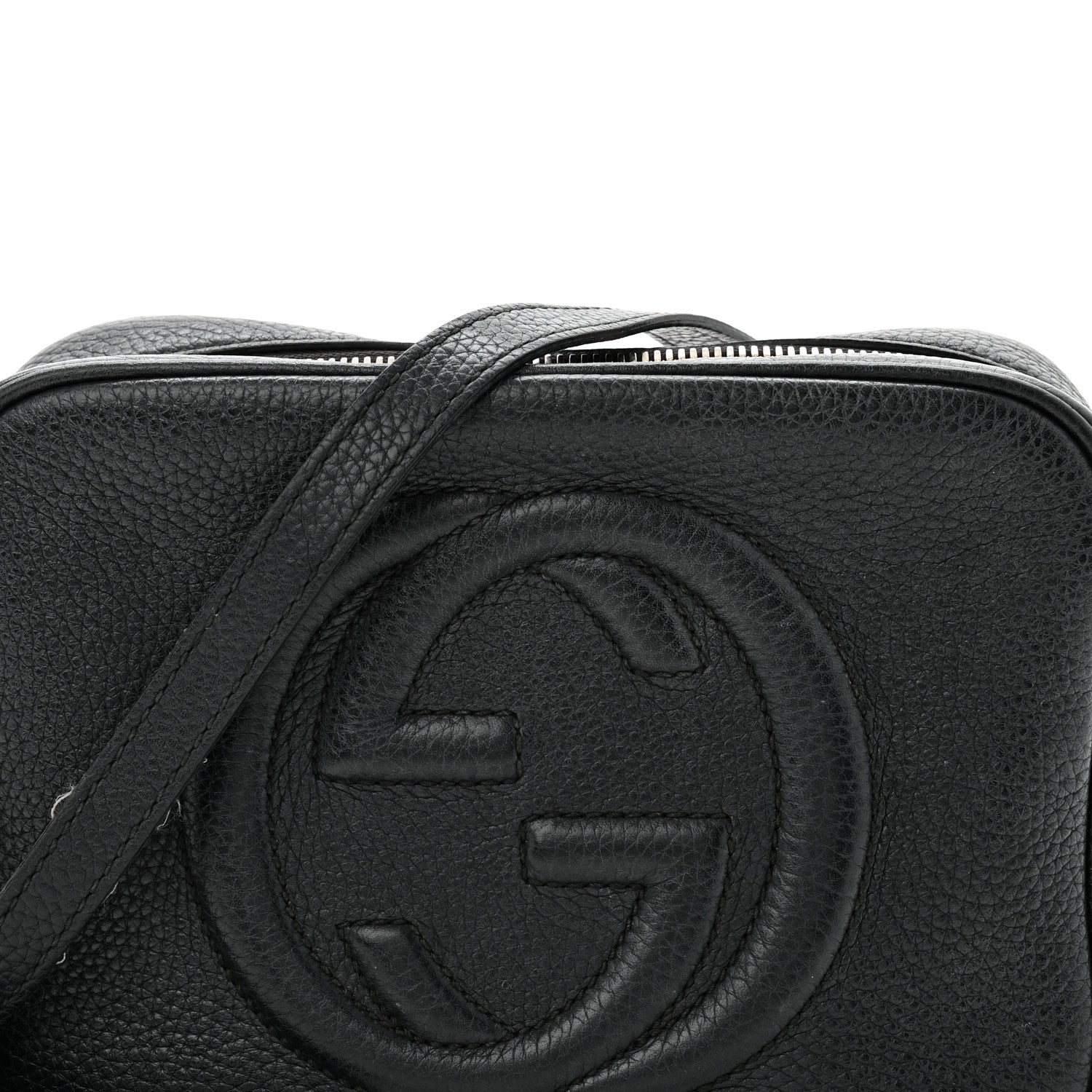 Gucci Pebbled Calfskin Small Soho Disco Bag Black 8 of 12