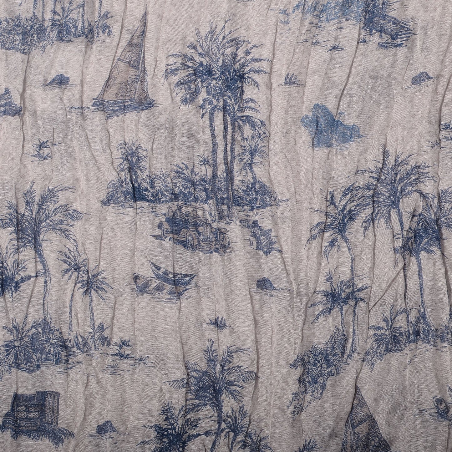 Cotton Linen Toile Etole De Louis Pareo Blue
