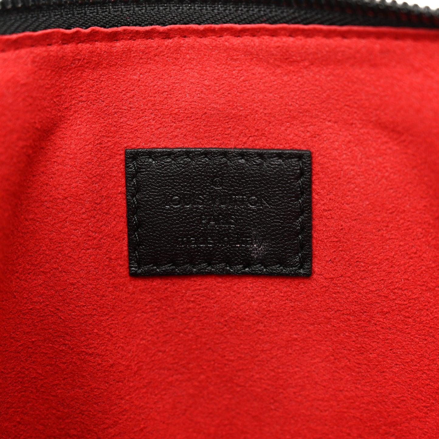 Lambskin Embossed Monogram Coussin PM Black White