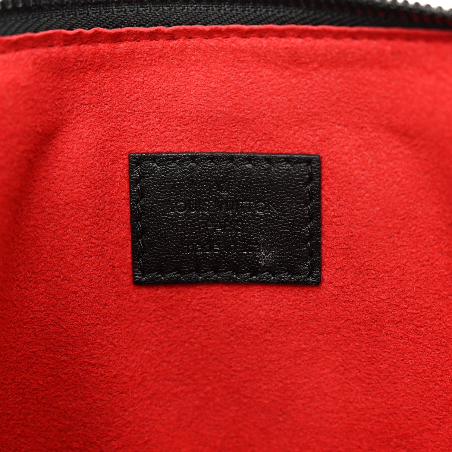 Louis Vuitton Lambskin Embossed Monogram Coussin PM Black White 6 of 9