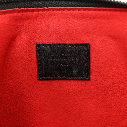 Louis Vuitton Lambskin Embossed Monogram Coussin PM Black White 6 of 9
