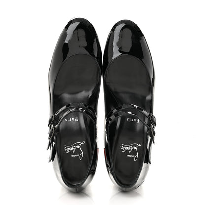Christian Louboutin Patent Miss Jane Mary Janes 55 Pumps 39.5 Black 2 of 8
