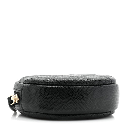 Chanel Caviar Quilted Zip Around Classic Coin Purse Black 4 of 10