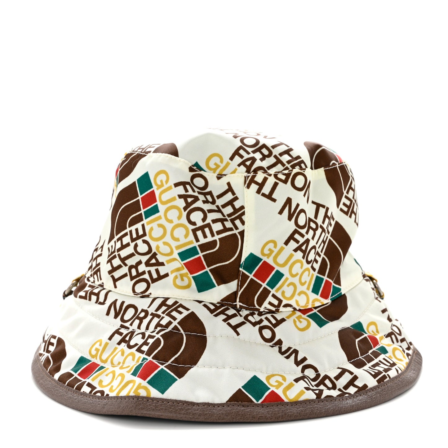 X THE NORTH FACE Nylon Reversible Self-Tie Bucket Hat S Beige Sky Blue