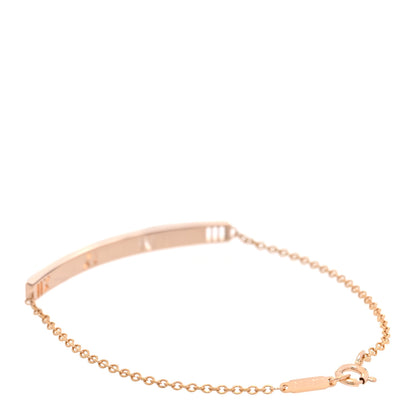 Tiffany 18K Rose Gold Diamond Atlas Bar Pierced Bracelet 3 of 6