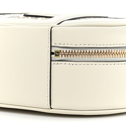 Fendi Vitello Grace Elaphe Python Print O'Lock Mini Camera Case White Ice Daisy Roccia 8 of 9