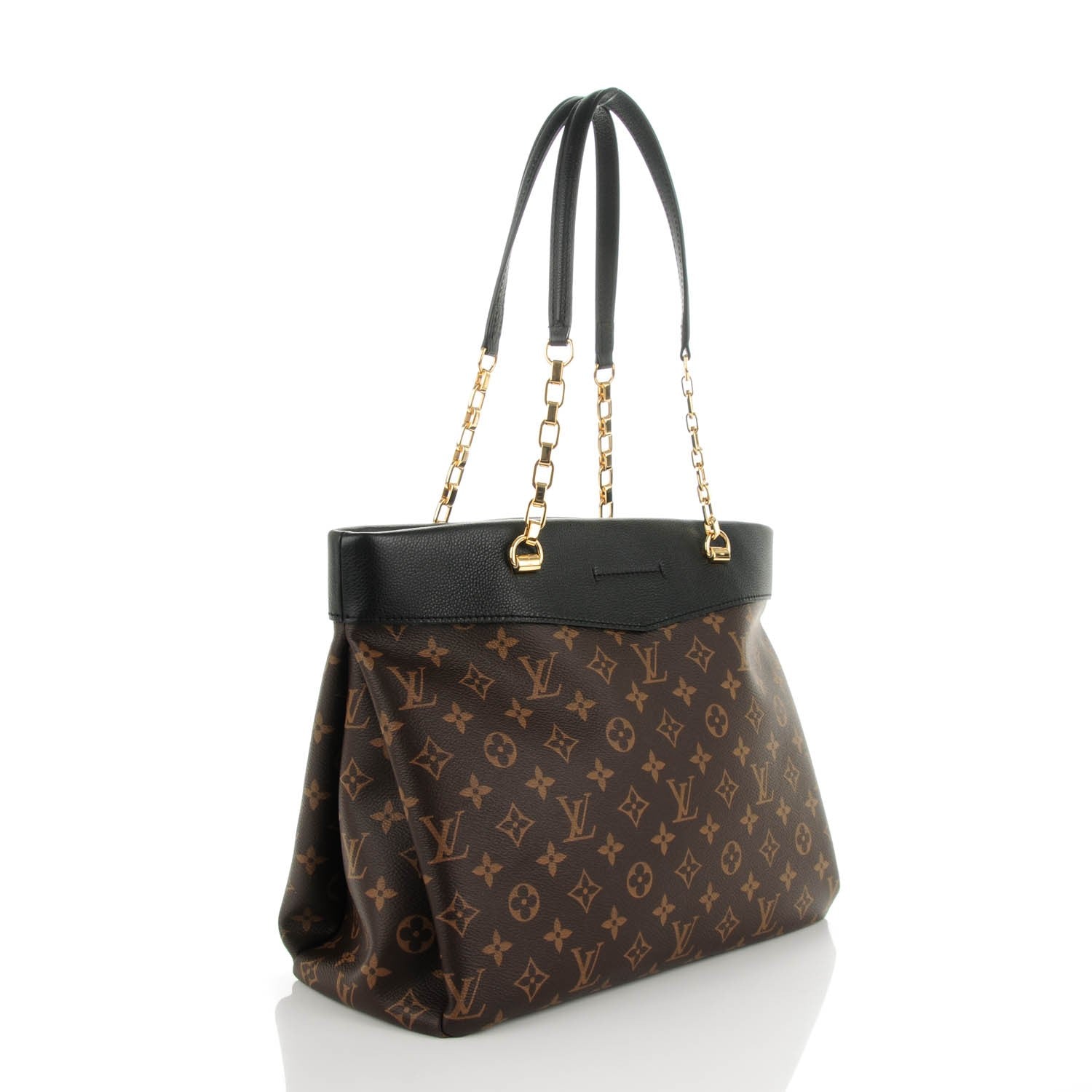 Louis Vuitton Monogram Pallas Shopper Black 3 of 7