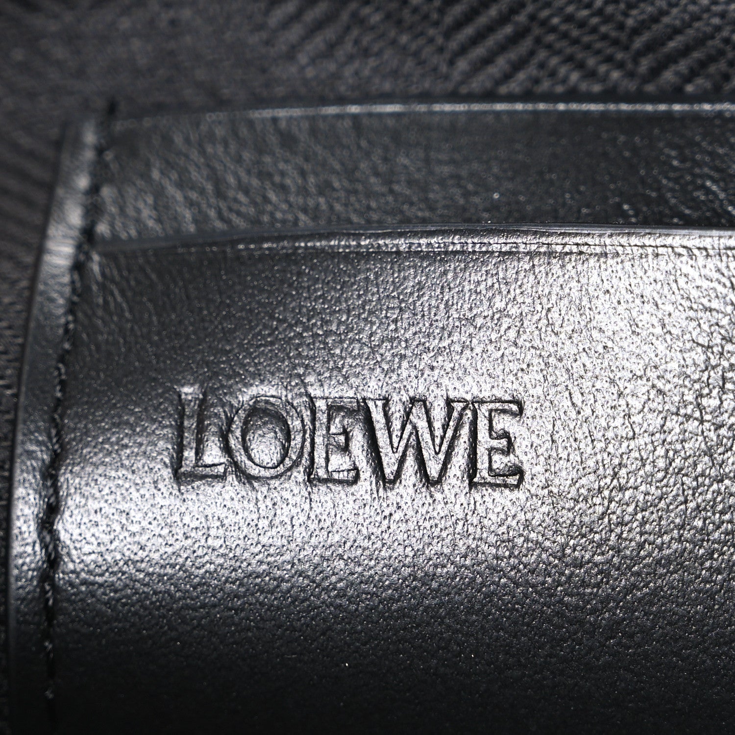 Loewe Shiny Nappa Calfskin Flamenco Knot Pouch Burgundy Emerald 6 of 7