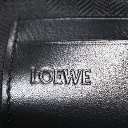 Loewe Shiny Nappa Calfskin Flamenco Knot Pouch Burgundy Emerald 6 of 7