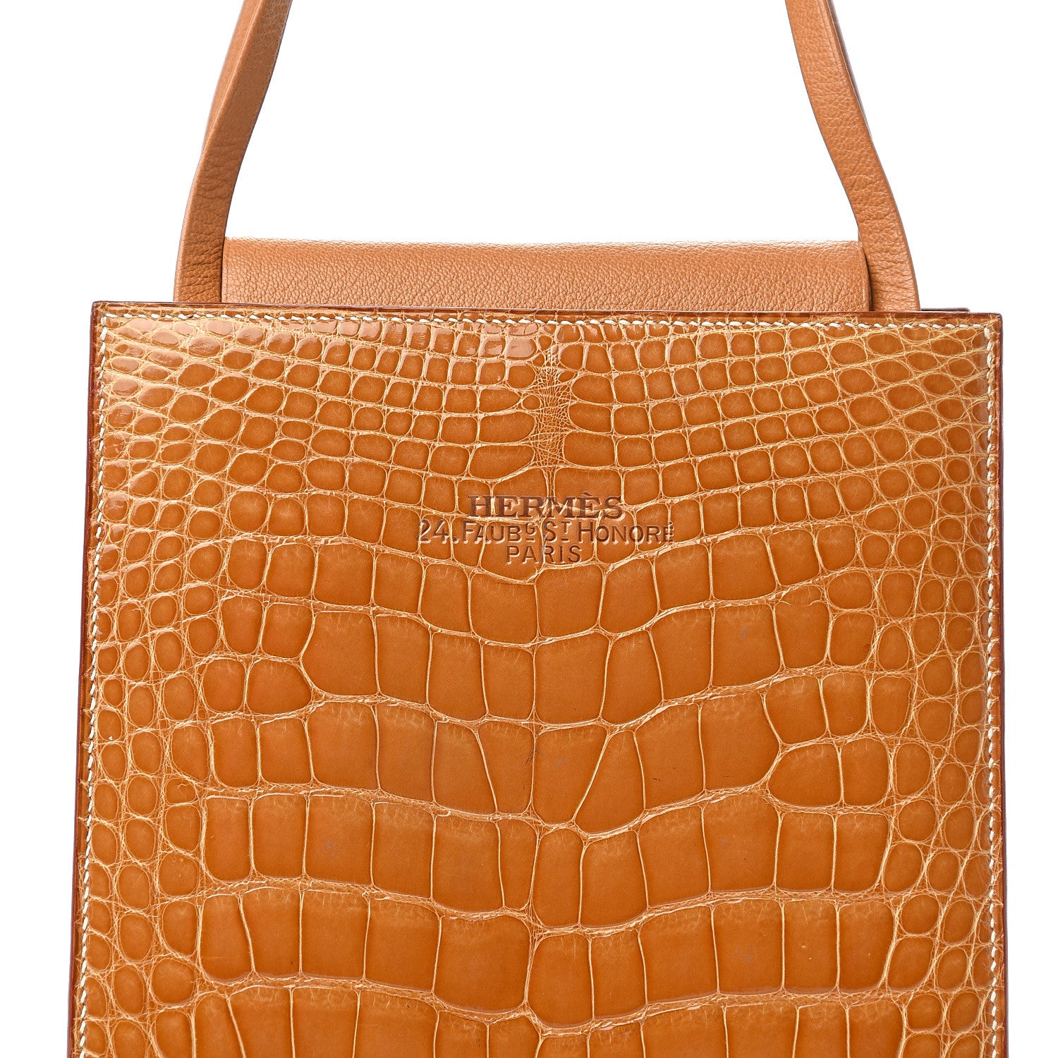 Hermes Shiny Alligator Lucy Tote 7 of 7
