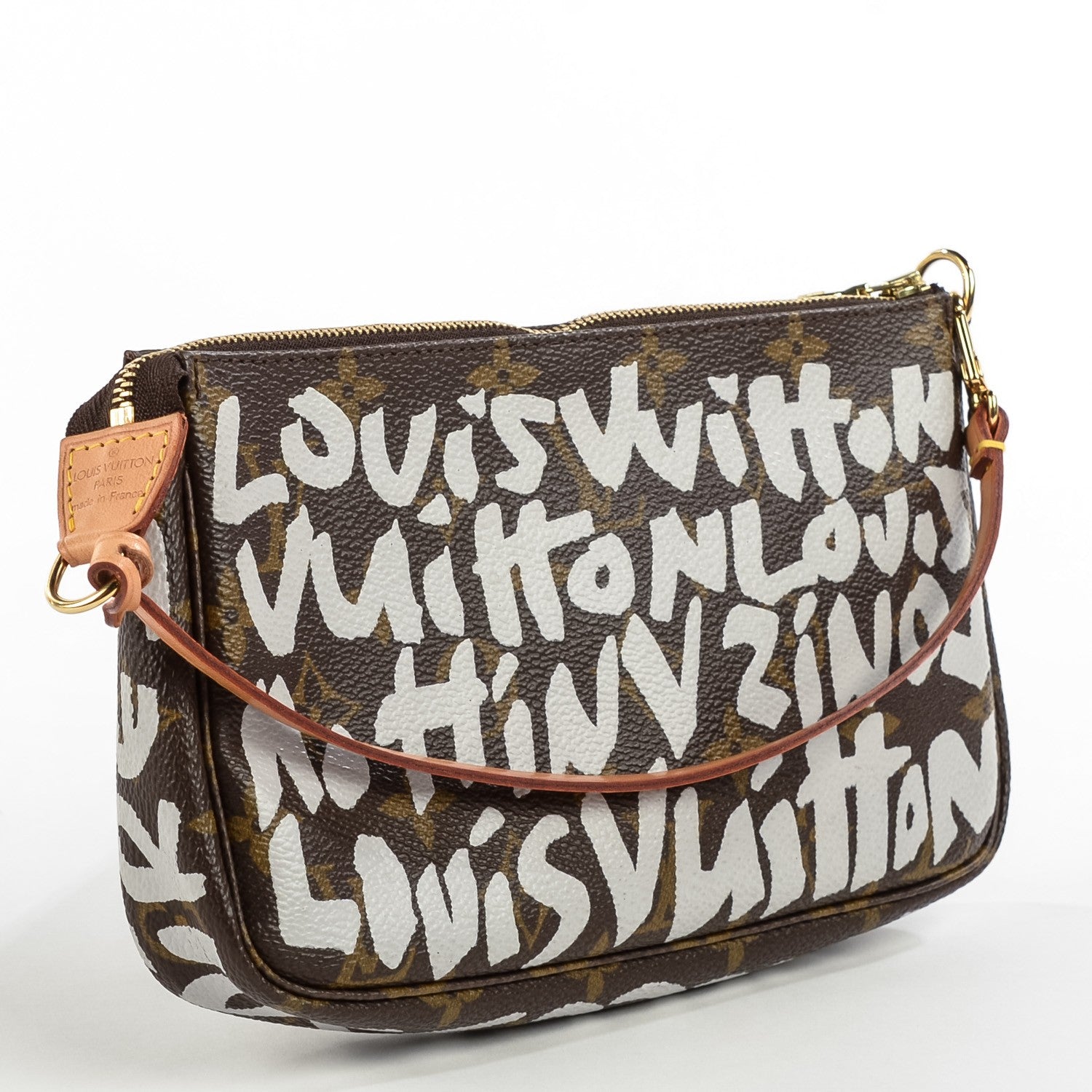 Louis Vuitton Monogram Graffiti Pochette Accessories Silver 3 of 7