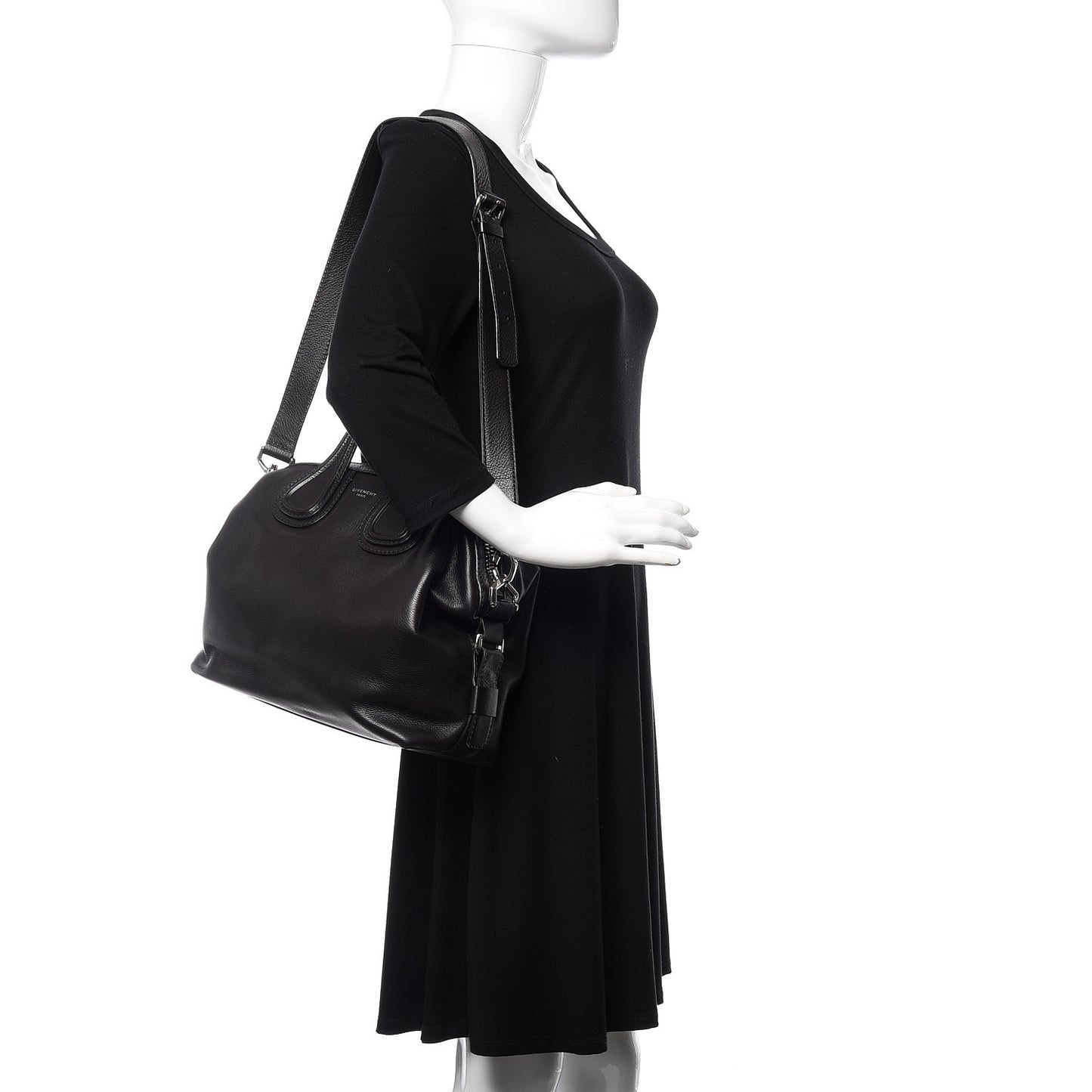 Supple Calfskin Small Nightingale Black