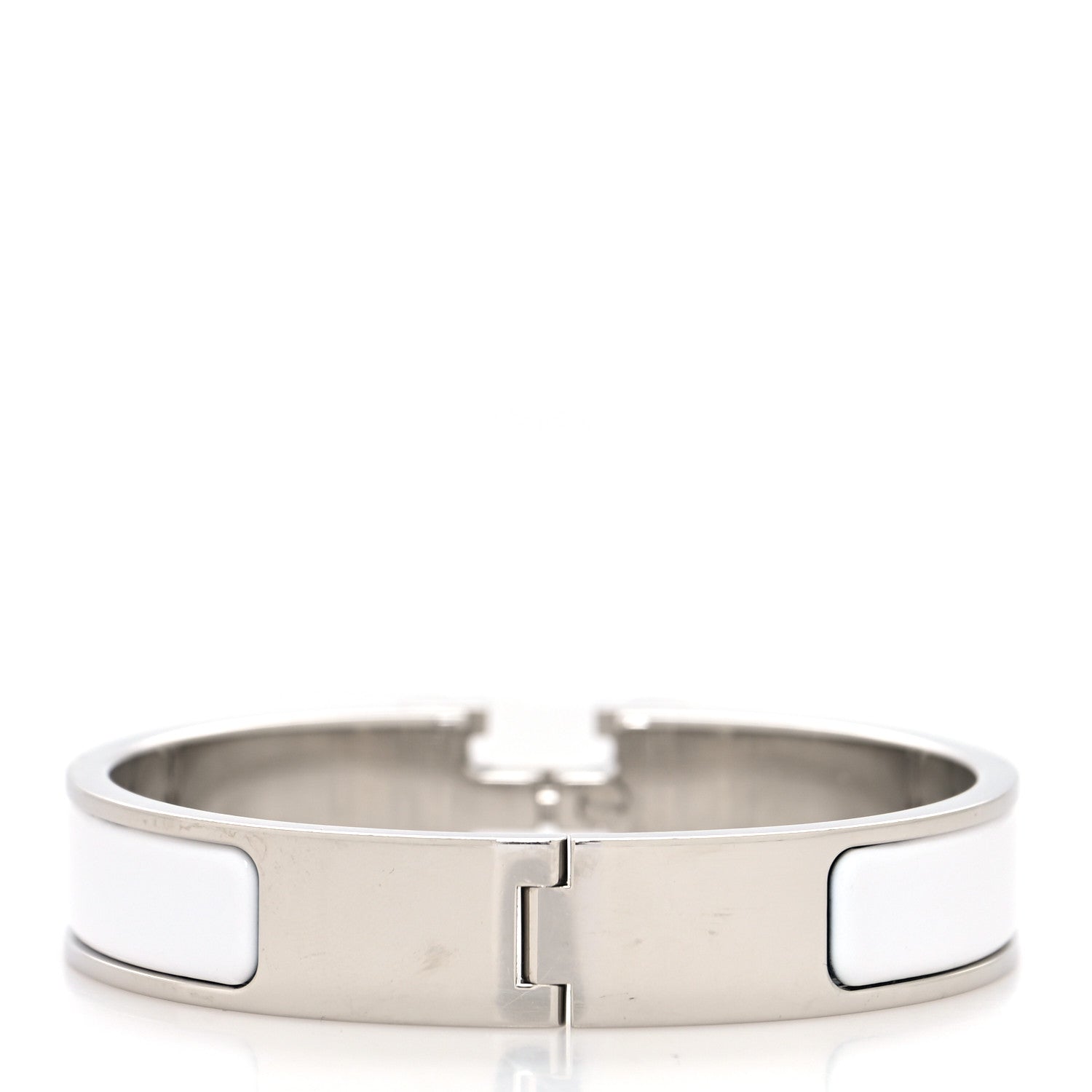 Hermes Enamel Narrow Clic Clac H Bracelet PM White 3 of 5