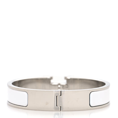Hermes Enamel Narrow Clic Clac H Bracelet PM White 3 of 5